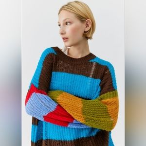 UO Alston Distressed Pullover Sweater Small NWT